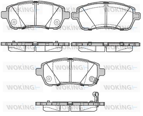 Woking P13813.11 Front disc brake pads, set P1381311