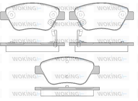 Woking P9583.41 Brake Pad Set, disc brake P958341