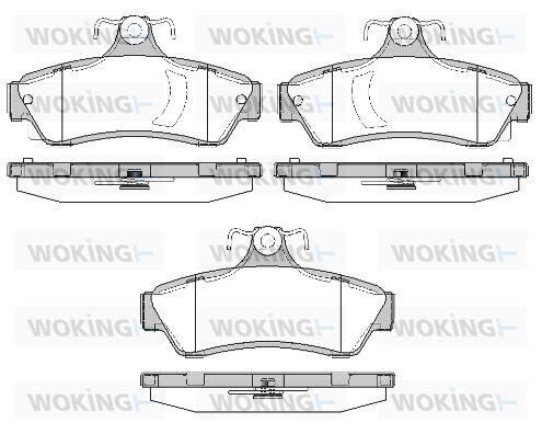 Woking P6993.40 Front disc brake pads, set P699340