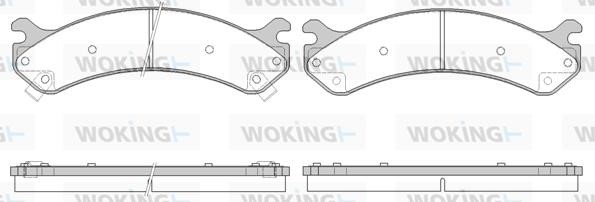 Woking P6563.02 Front disc brake pads, set P656302