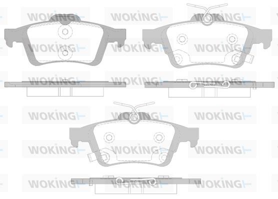 Woking P9423.12 Rear disc brake pads, set P942312