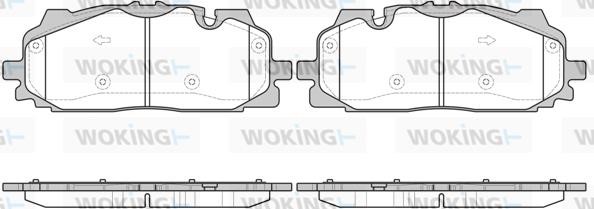 Woking P1767300 Brake Pad Set, disc brake P1767300