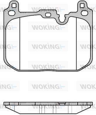 Woking P1780300 Brake Pad Set, disc brake P1780300