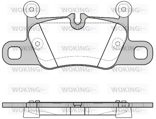 Woking P1614300 Brake Pad Set, disc brake P1614300