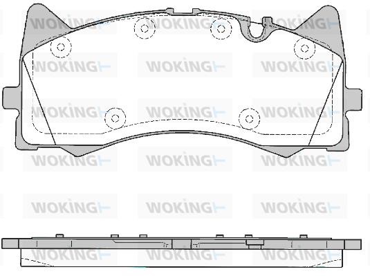 Woking P16813.00 Front disc brake pads, set P1681300