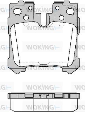Woking P1221320 Front disc brake pads, set P1221320