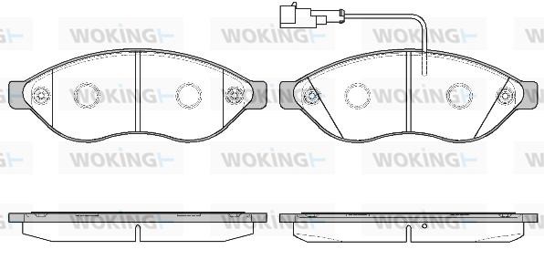 Woking P13373.11 Front disc brake pads, set P1337311