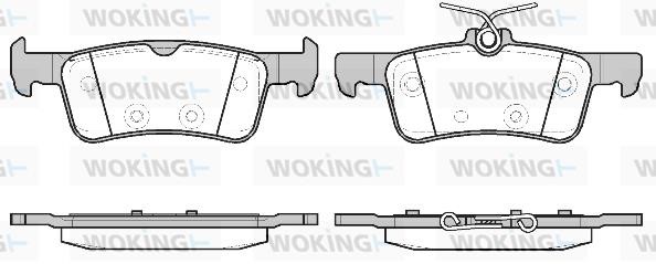 Woking P14633.20 Rear disc brake pads, set P1463320