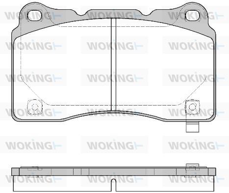 Woking P7663.24 Brake Pad Set, disc brake P766324