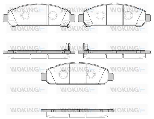 Woking P12573.02 Front disc brake pads, set P1257302