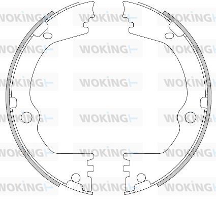 Woking Z4466.00 Parking brake shoes Z446600