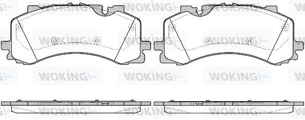 Woking P16443.00 Front disc brake pads, set P1644300