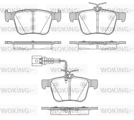 Woking P14163.11 Brake Pad Set, disc brake P1416311
