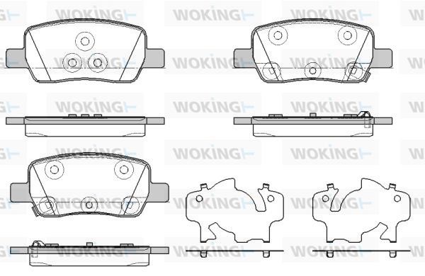 Woking P18423.02 Brake Pad Set, disc brake P1842302