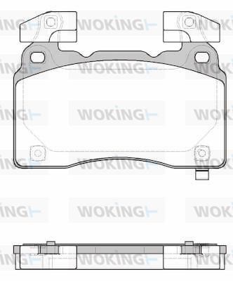 Woking P15383.24 Brake Pad Set, disc brake P1538324