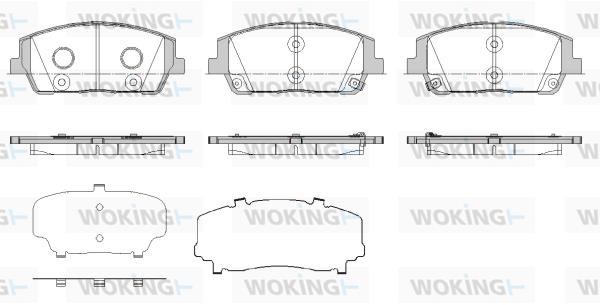 Woking P19803.02 Brake Pad Set, disc brake P1980302