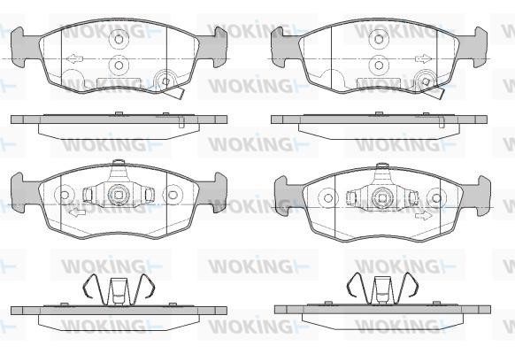 Woking P0723.34 Brake Pad Set, disc brake P072334