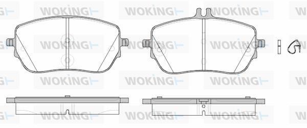 Woking P19273.00 Brake Pad Set, disc brake P1927300