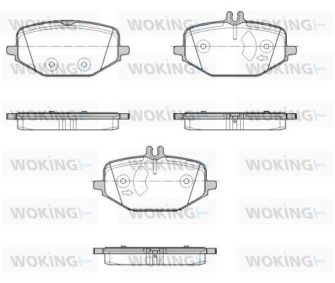 Woking P19553.00 Brake Pad Set, disc brake P1955300