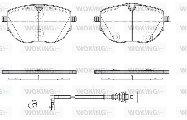 Woking P18203.01 Brake Pad Set, disc brake P1820301