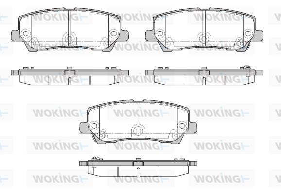Woking P17213.22 Brake Pad Set, disc brake P1721322