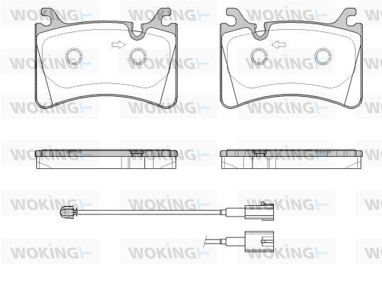 P1917302 Woking Brake pad set
