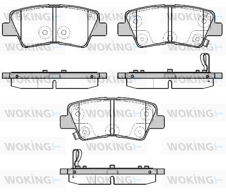 Woking P19073.02 Brake Pad Set, disc brake P1907302