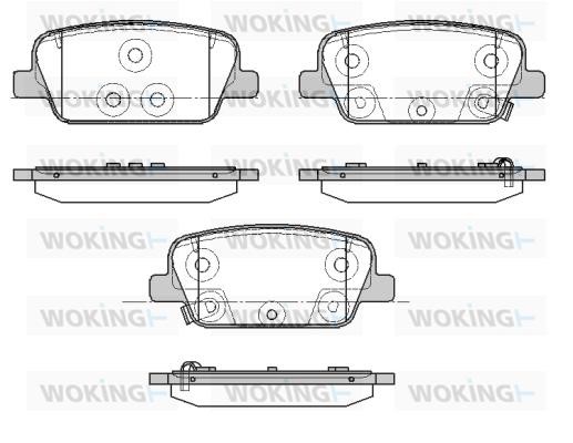 Woking P19783.02 Brake Pad Set, disc brake P1978302