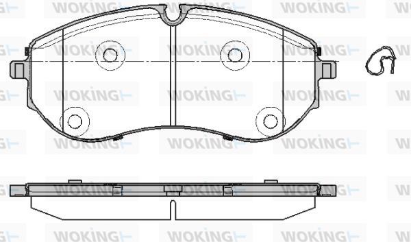 Woking P19573.00 Brake Pad Set, disc brake P1957300