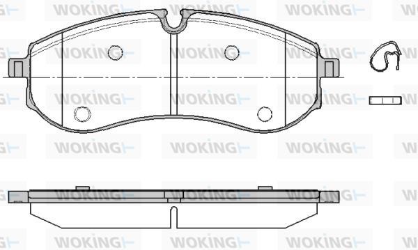 Woking P19563.00 Brake Pad Set, disc brake P1956300