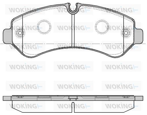 Woking P19663.00 Brake Pad Set, disc brake P1966300