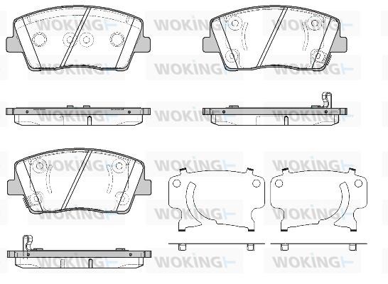 Woking P19113.02 Brake Pad Set, disc brake P1911302