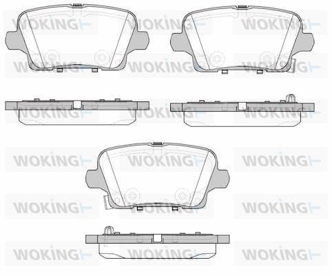 Woking P1921302 Brake Pad Set, disc brake P1921302