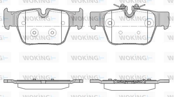 Woking P19683.00 Brake Pad Set, disc brake P1968300