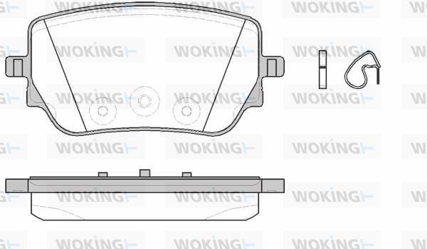 Woking P19293.00 Brake Pad Set, disc brake P1929300