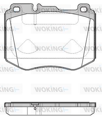 Woking P17043.10 Brake Pad Set, disc brake P1704310
