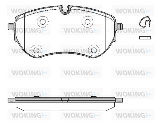 Woking P19533.00 Brake Pad Set, disc brake P1953300
