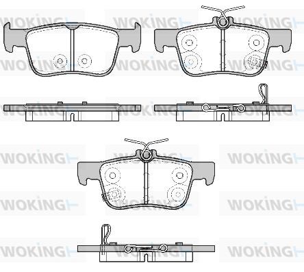 Woking P14513.20 Brake Pad Set, disc brake P1451320