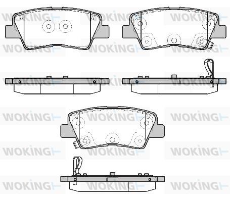 Woking P19073.12 Brake Pad Set, disc brake P1907312