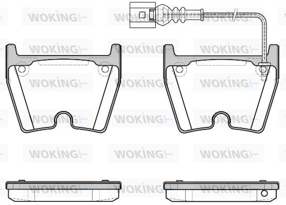 Woking P996311 Brake Pad Set, disc brake P996311