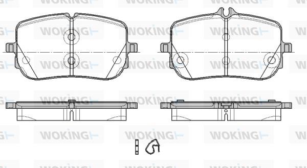 Woking P19353.00 Brake Pad Set, disc brake P1935300