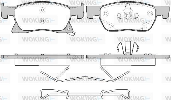 Woking P1781302 Brake Pad Set, disc brake P1781302