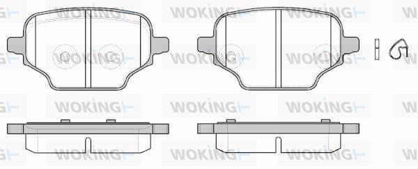 Woking P19373.00 Brake Pad Set, disc brake P1937300