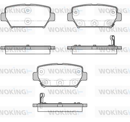 Woking P19823.02 Brake Pad Set, disc brake P1982302