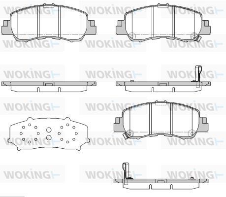 Woking P19813.02 Brake Pad Set, disc brake P1981302