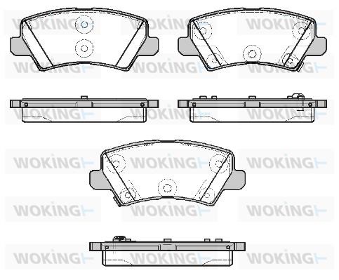 Woking P19043.02 Brake Pad Set, disc brake P1904302