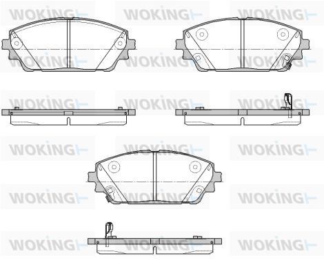 Woking P18003.02 Brake Pad Set, disc brake P1800302