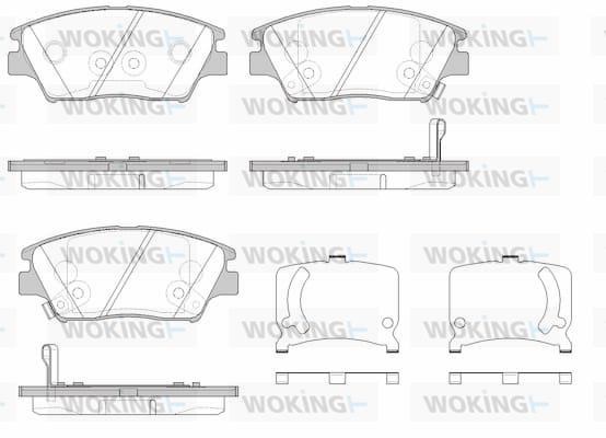 Woking P19243.02 Brake Pad Set, disc brake P1924302