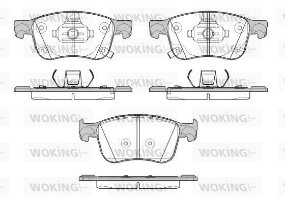Woking P19083.12 Brake Pad Set, disc brake P1908312