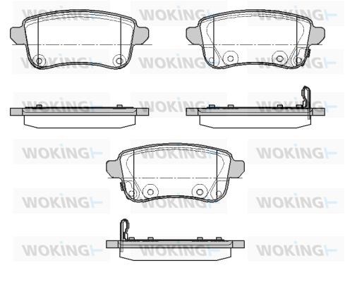 Woking P12873.02 Brake Pad Set, disc brake P1287302